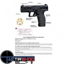 Pistolet WALTHER PDP FULL SIZE 4'' CAL 9X19, 18 Coups www.tactirshop.fr