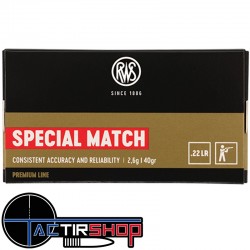 Rws Spécial Match cal.22lr Premium Line par 50 www.tactirshop.fr