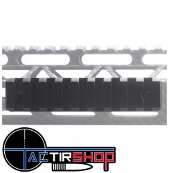 Section de rail Picatinny Mlok 4" 10 cm  aluminium sur www.tactirshop.fr