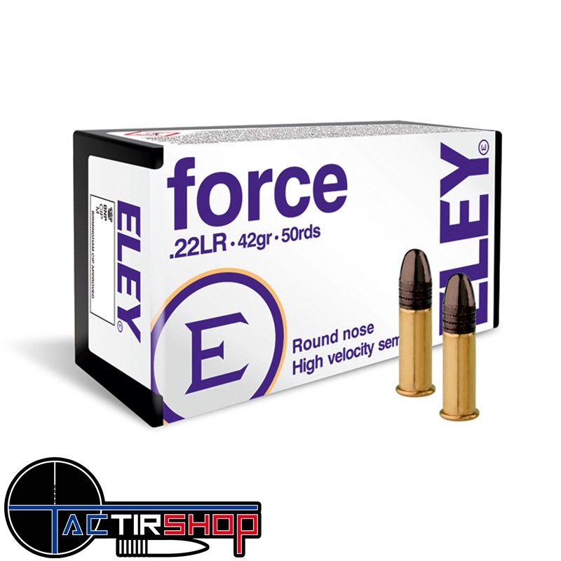 Eley Force 22lr 42 Gr par 50 www.tactirshop.fr