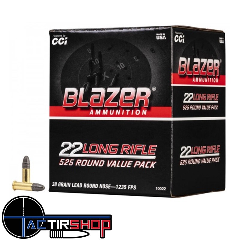 CCI Blazer 22lr Round Nose HV / par 525 www.tactirshop.fr