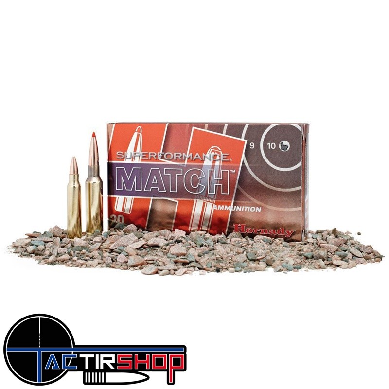 Munition Hornady 308 ELD Match Superformance® 168 Gr par 20 www.tactirshop.fr