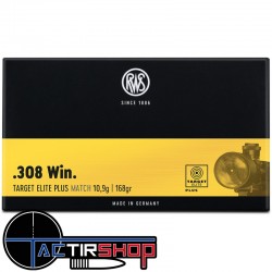 Munition RWS Target Elite Plus .308 Win 10,9G / 168g boite de 20 www.tactirshop.fr