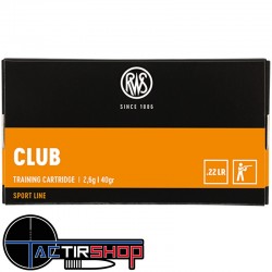 RWS Club cal.22lr Sport Line par 50 www.tactirshop.fr