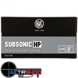 RWS Subsonic HP cal.22lr Field Line par 50 www.tactirshop.fr