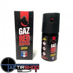 Bombe lacrymogène anti agression Gaz Red Pepper AKIS 50ml www.tactirshop.fr
