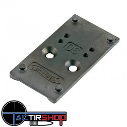 Plaque adaptatrice point rouge Walther PDP numéro 6 www.tactirshop.fr
