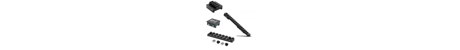 Rails Picatinny, M-LOK & KeyMod | Accessoires de montage